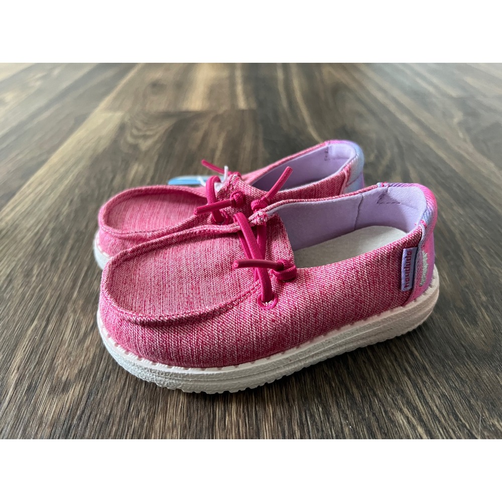 Hey Dude Girl's Pink Loafers Slip On Casual Shoes Toddler Size 8‎